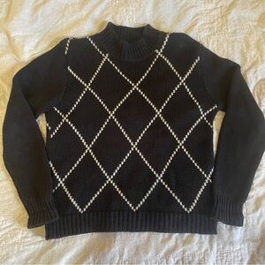 VTG Christopher & Banks Argyle Sweater - Size Small